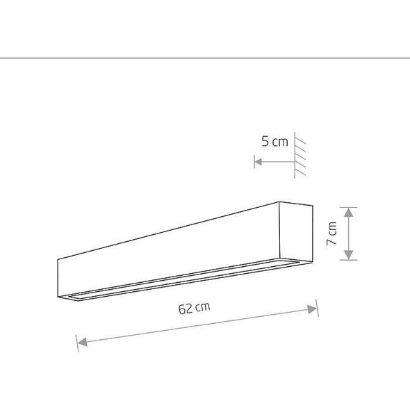 Kinkiet Nowodvorski Lampa ścienna nad lutro STRAIGHT WALL 7596 czarny kinkiet belka 10360775 5903139759694