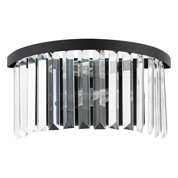 Kinkiet Nowodvorski Lampa ścienna glamour Cristal 7633 kinkiet czarny przezroczysty 10360791 5903139763394