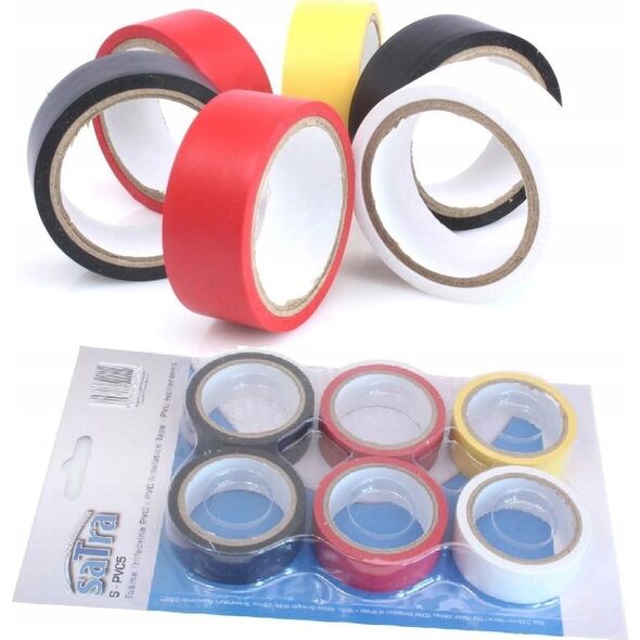 Satra SATRA TAŚMA IZOLACYJNA PVC MIX 6szt. 10363125 5903246522112