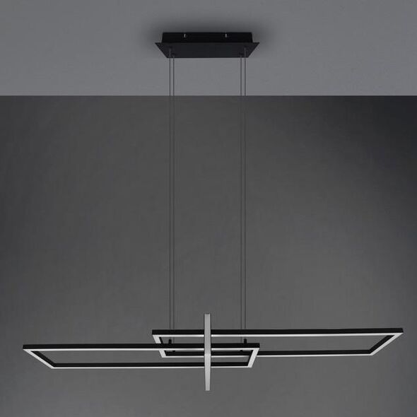 Lampa wisząca Trio Czarny zwis ledowy Salinas 320310332 ramki 34W 3000K nad łóżko 10484272 4017807487923