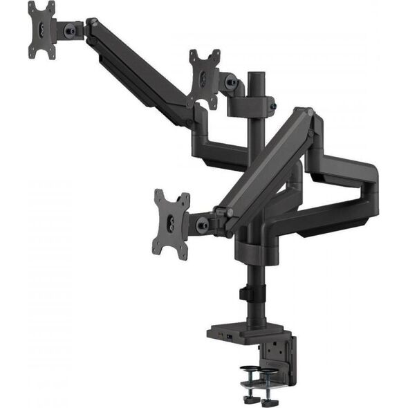 Ergo Office Uchwyt biurkowy na 3 monitory 17" - 30" (ER-408B) 10484931 5902211119685