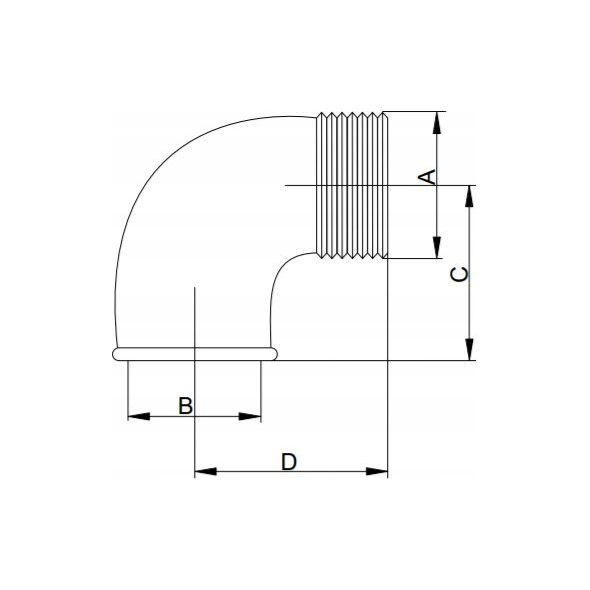 Hydroland KOLANO OCYNK "7" 5/4 HYDROLAND // ŁH.K.7.32 10587577 5900308737668