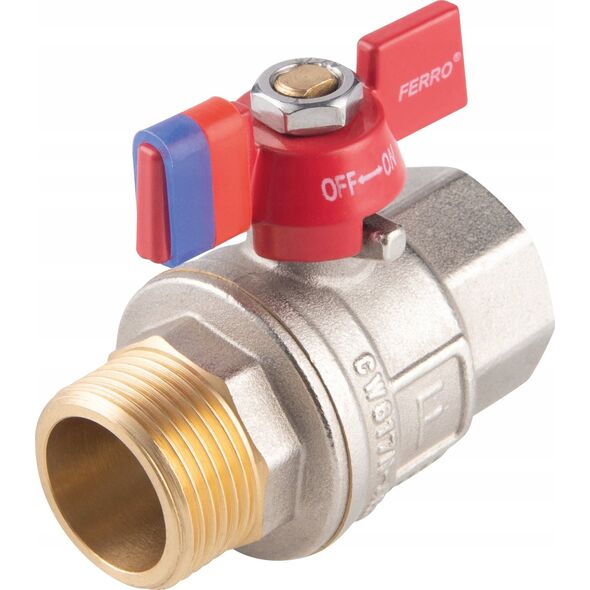 Ferro KFPM21 ZAWÓR KUL. WODNY MOTYL 3/4'' NAKR-WKR, F-POWER// ZKW-20-WN-M-FER-POWER 10587624 5902194992343
