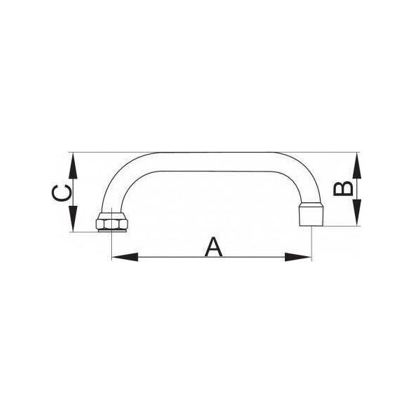 Wylewka Hydroland WYLEWKA U.3/4" L-130MM // WL.3/4.U.130.B 10587832 5900308733608