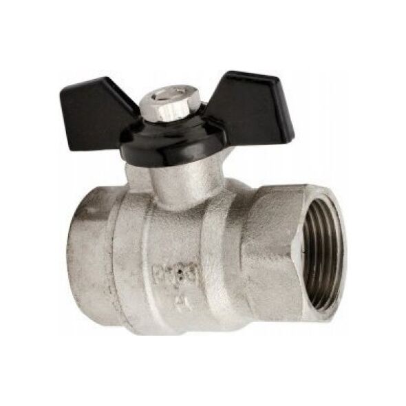 Hydroland ZAWÓR KULOWY WODNY 1/2" MOTYL TYTAN W/W // ZKW-15-WW-M-H-TYTAN 10587966 5900308734384