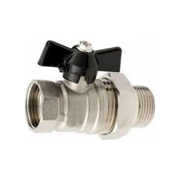Hydroland ZAWÓR KULOWY WODNY ŚRUBUNEK MOTYL 3/4"" TYTAN W/S // ZKW-20-WS-M-H-TYTAN 10587973 5900308734308