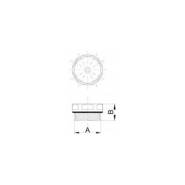 Hydroland KOREK 1/2" DO GRZEJ.STAL.CHROM Z ORINGIEM //G.KB-1/2-STAL-CH 10588600 5900308733967