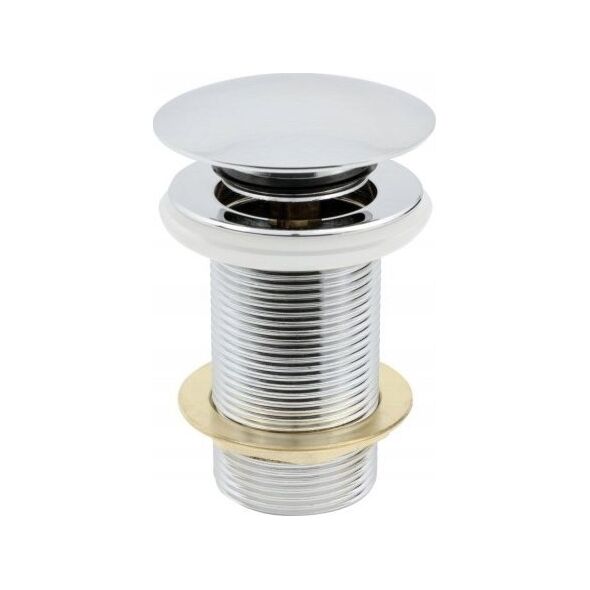 Watersolution KOREK SPUSTOWY KLIK-KLAK 5/4 DUŻY OKRĄGŁY BEZ PRZELEWU CHROM ( K.KKD-BP ) // S.SPUST.KLIK-KLAK-H-D-BP-O 10589129 5900308740231