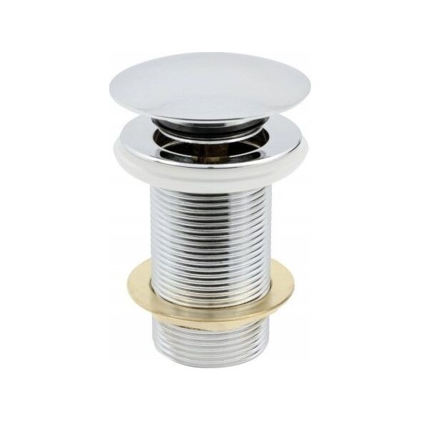 Watersolution KOREK SPUSTOWY KLIK-KLAK 5/4 DUŻY OKRĄGŁY Z PRZELEWEM CHROM (K.KKD) // S.SPUST.KLIK-KLAK-H-DUŻY 10589130 5900308735060