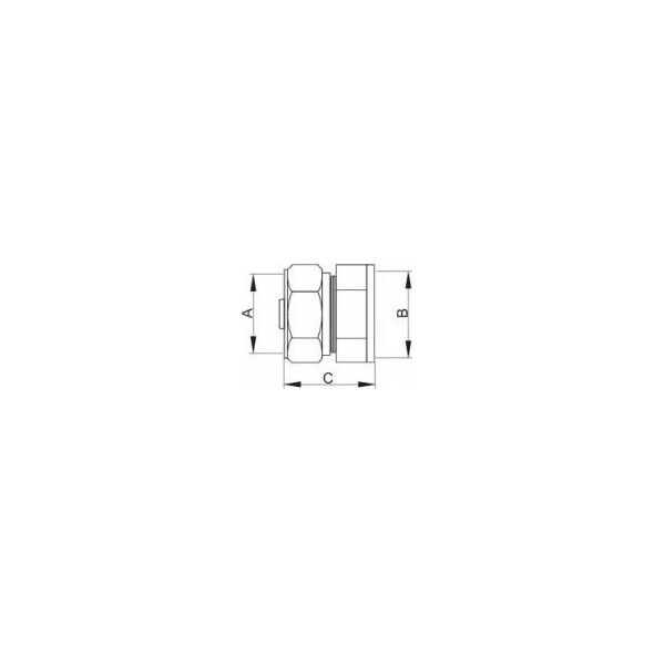Hydroland PEX.Z.GW16X1/2 ZŁĄCZKA GW 16X1/2 PEX SKRĘCANA // PX-R.MG.16X1/2 10589993 5900308748244