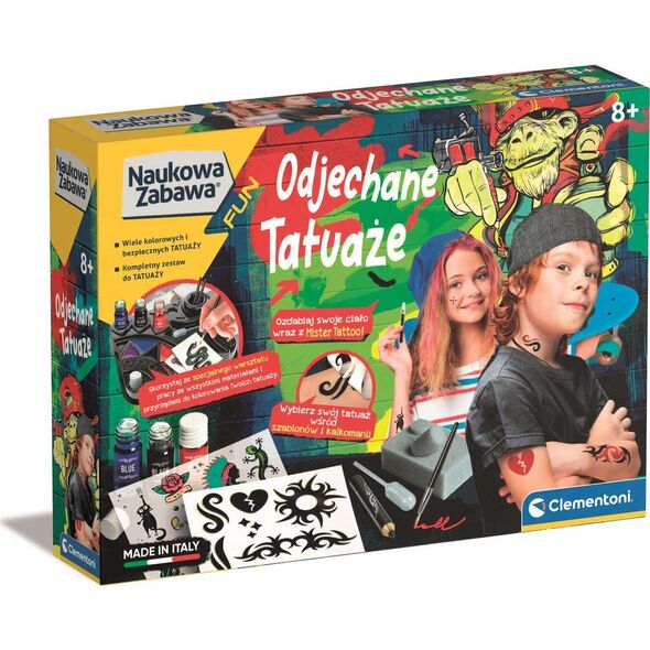 Clementoni Clementoni Nauka i zabawa Odjechane tatuaże 50721 10591095 8005125507214