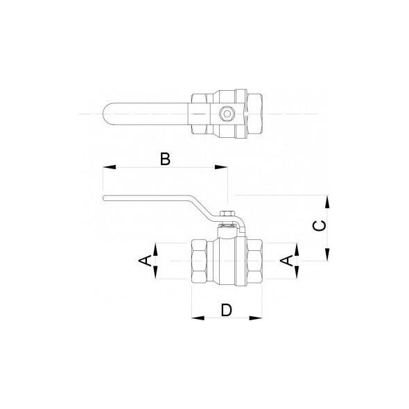 Tytan ZAWÓR KULOWY WODNY 6/4" TYTAN RĄCZKA W/W // ZKW-40-WW-R-H-TYTAN 10598988 5900308733776