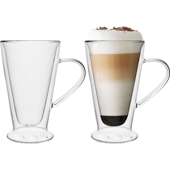 Florina towar w Sosnowcu - Kubki i szklanki Florina Szklanki termiczne z uchem stożek double wall Florina Malachit 2 sztuki 400 ml () - Morelenet_10755179 10755179 5902719588631