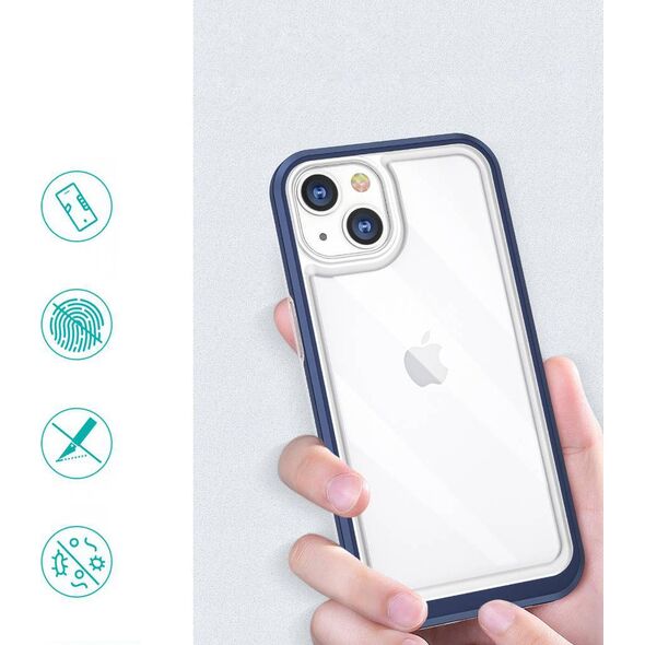 Hurtel Clear 3in1 etui do iPhone 13 żelowy pokrowiec z ramką niebieski 10757620 9145576242490