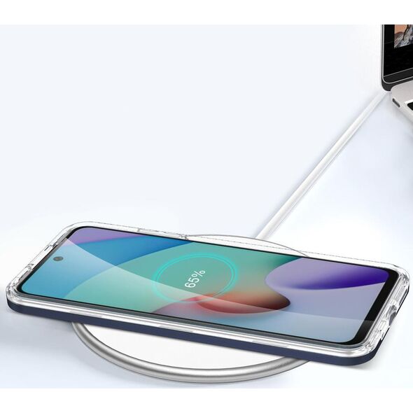 Hurtel Clear 3in1 etui do Xiaomi Redmi 10 żelowy pokrowiec z ramką niebieski 10757664 9145576243091