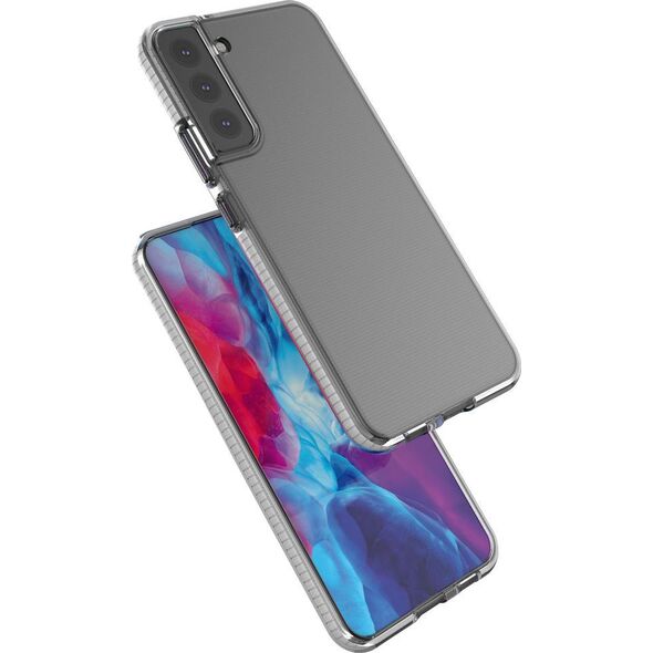 Hurtel Spring Case pokrowiec żelowe etui z kolorową ramką do Samsung Galaxy S22+ (S22 Plus) czarny 10757675 9145576244173
