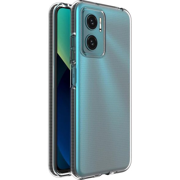 Hurtel Spring Case pokrowiec żelowe etui z kolorową ramką do Xiaomi Redmi 10 czarny 10757676 9145576244111