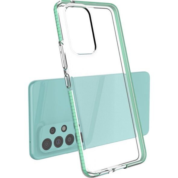 Hurtel Spring Case pokrowiec żelowe etui z kolorową ramką do Samsung Galaxy A73 ciemnoniebieski 10757690 9145576244258