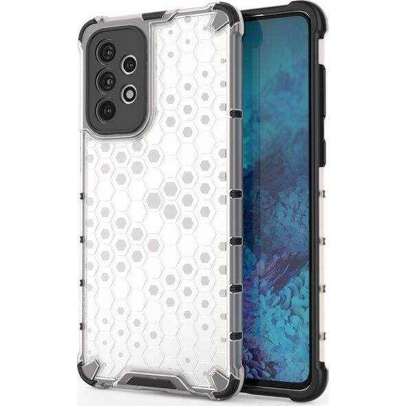 Hurtel ETUI Honeycomb etui pancerny pokrowiec z żelową ramką Samsung Galaxy A73 przezroczysty CASE 10757729 9145576244685