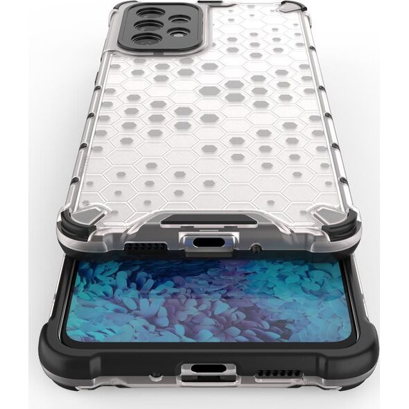 Hurtel ETUI Honeycomb etui pancerny pokrowiec z żelową ramką Samsung Galaxy A73 przezroczysty CASE 10757729 9145576244685