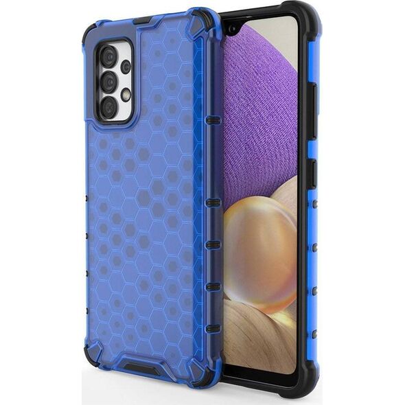 Hurtel Honeycomb etui pancerny pokrowiec z żelową ramką Samsung Galaxy A03s (166,5) niebieski 10757731 9145576244975
