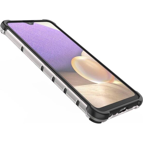 Hurtel Honeycomb etui pancerny pokrowiec z żelową ramką Samsung Galaxy A03s (166,5) niebieski 10757731 9145576244975