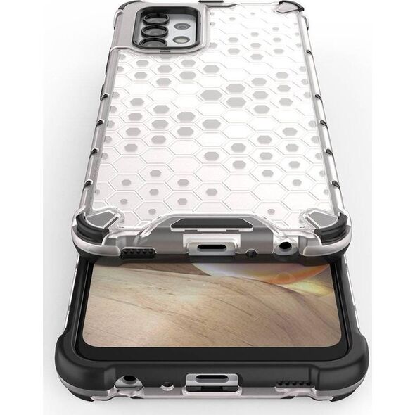 Hurtel Honeycomb etui pancerny pokrowiec z żelową ramką Samsung Galaxy A03s (166,5) niebieski 10757731 9145576244975