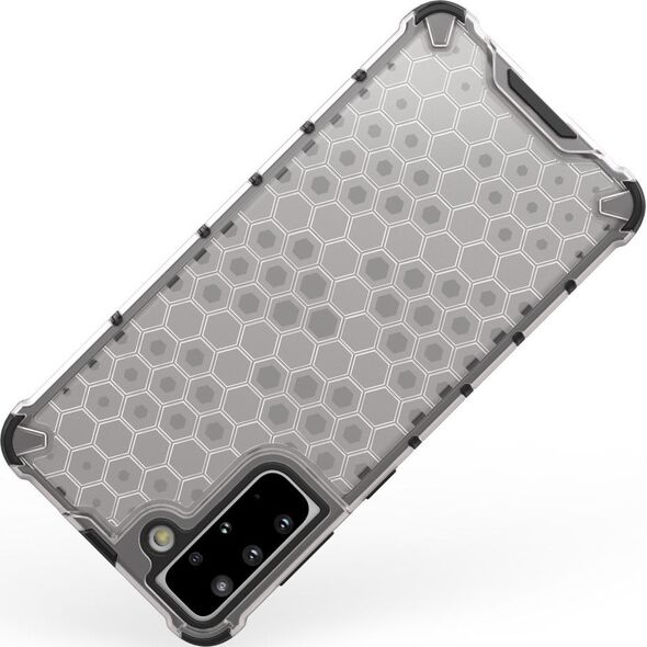 Hurtel Honeycomb etui pancerny pokrowiec z żelową ramką Samsung Galaxy S22 niebieski 10757747 9145576244944