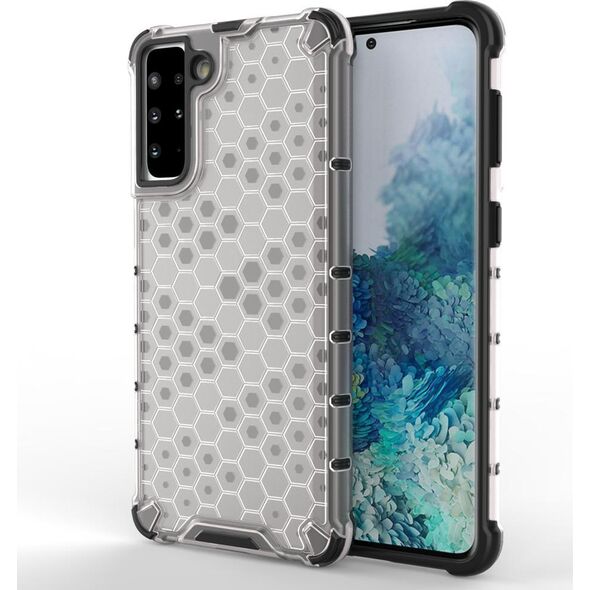 Hurtel Honeycomb etui pancerny pokrowiec z żelową ramką Samsung Galaxy S22 przezroczysty 10757748 9145576244951