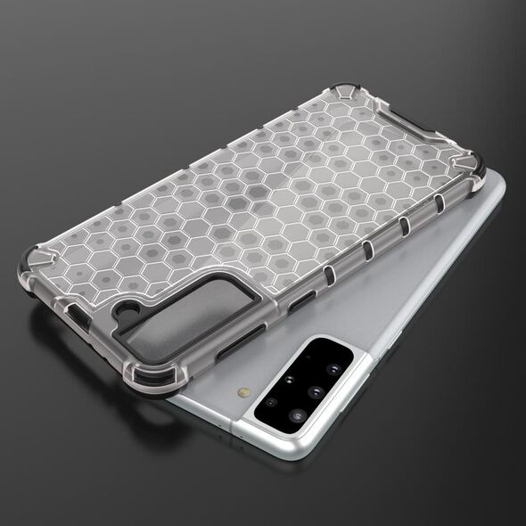 Hurtel Honeycomb etui pancerny pokrowiec z żelową ramką Samsung Galaxy S22 przezroczysty 10757748 9145576244951