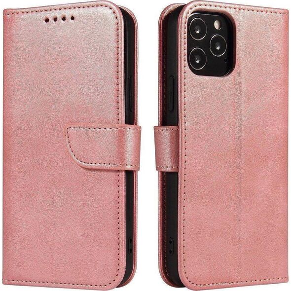 Hurtel Magnet Case elegancki futerał etui pokrowiec z klapką i funkcją podstawki Samsung Galaxy A03s (166,5) różowy 10757804 9145576246207