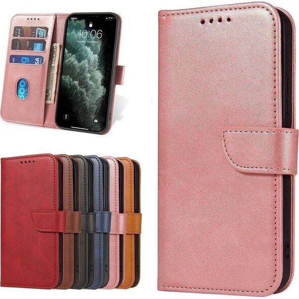 Hurtel Magnet Case elegancki futerał etui pokrowiec z klapką i funkcją podstawki Samsung Galaxy A03s (166,5) różowy 10757804 9145576246207
