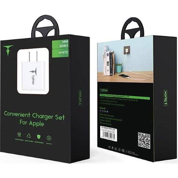 Ładowarka T-Phox Mini-EU 1x USB-A 2.4 A 10758394 6972165640282