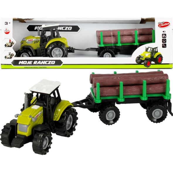 Mega Creative Moje ranczo Traktor z przyczepą 25 cm ze światłem i dźwiękami 10761357 5904335826487