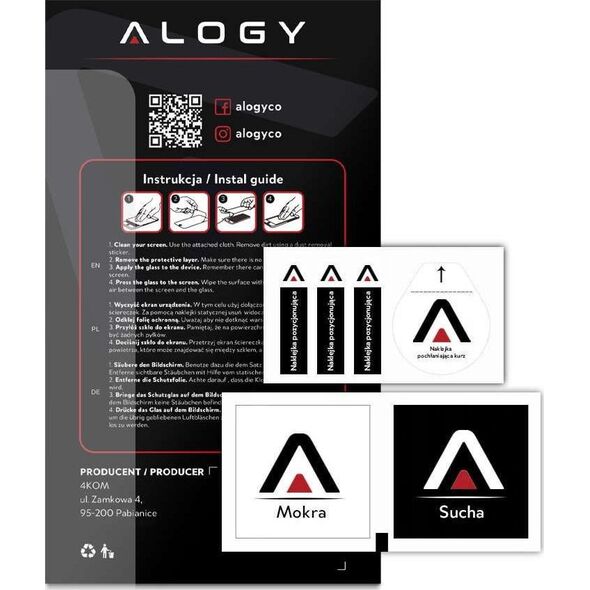 Alogy Alogy Szkło hartowane do telefonu na ekran do Samsung Galaxy S21 FE uniwersalny 10801185 5903396112829