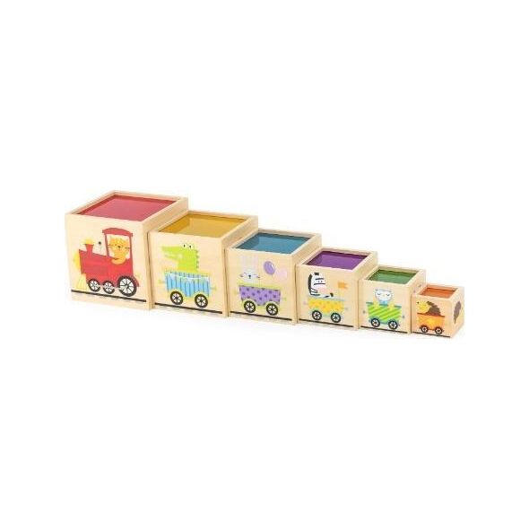 Viga Toys VIGA Drewniana Piramidka Układanka Klocki Sorter 10801526 6971608445729