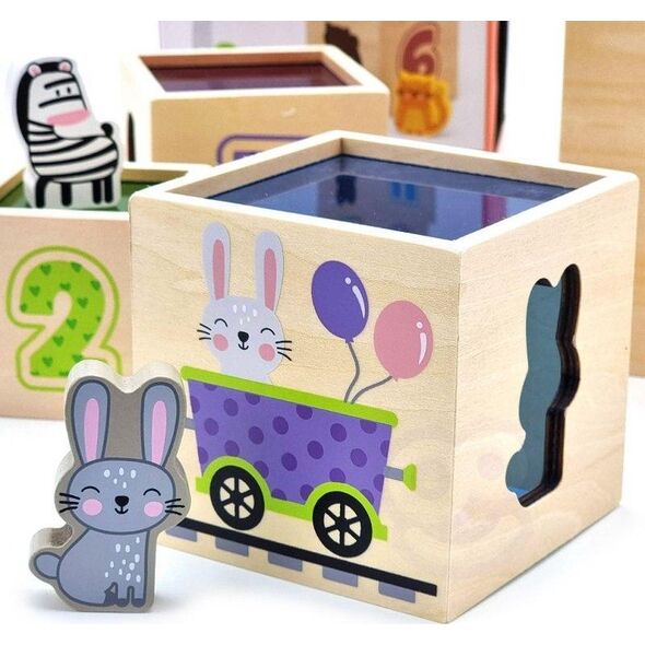Viga Toys VIGA Drewniana Piramidka Układanka Klocki Sorter 10801526 6971608445729