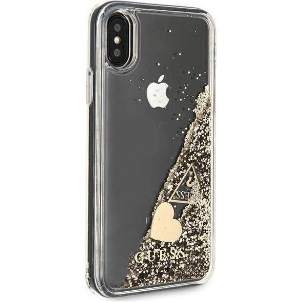 Guess Guess GUOHCPXGLHFLGO iPhone X/Xs gold/złoty hard case Glitter Charms 10802256 3700740478578