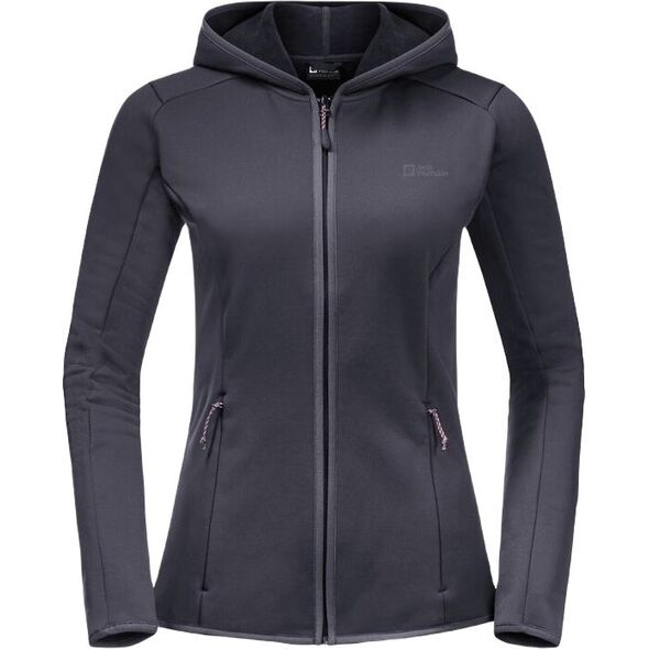 Jack Wolfskin Bluza damska Baiselberg Hooded Fz W graphite r. XS (1710771_1388) 10804398 4064993561708