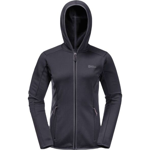 Jack Wolfskin Bluza damska Baiselberg Hooded Fz W graphite r. L (1710771_1388) 10804401 4064993561739