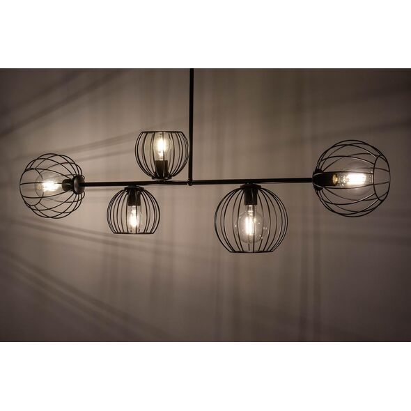 Lampa wisząca Sigma Sufitowa lampa loftowa Madam 32368 metalowy zwis nad łóżko czarny 10899929 5907554419461
