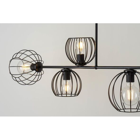 Lampa wisząca Sigma Sufitowa lampa loftowa Madam 32368 metalowy zwis nad łóżko czarny 10899929 5907554419461