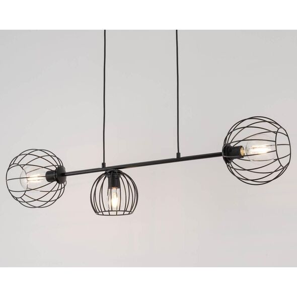 Lampa wisząca Sigma Zwis na listwie Madam 32370 czarna lampa wisząca metalowe pręty 10899933 5907554419485
