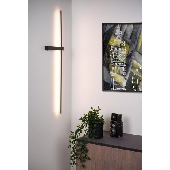 Kinkiet Lucide Nowoczesna lampa ścienna Segin listwa LED 10W 2700K metal czarna 10899985 5411212126917