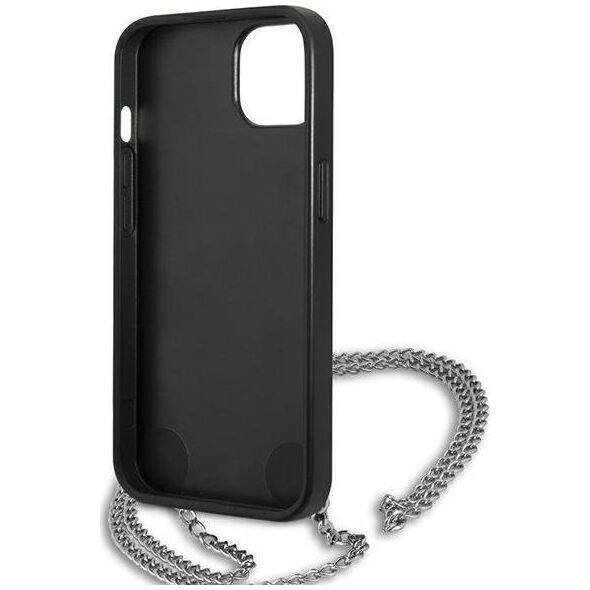 Karl Lagerfeld Karl Lagerfeld KLHCP13SPMK iPhone 13 mini 5,4" hardcase czarny/black Leather Textured and Chain 11039630 3666339049928