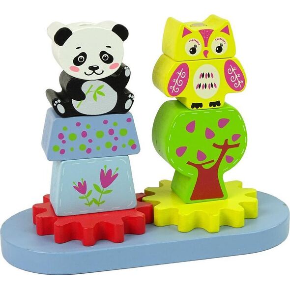 Lean Sport Drewniane Zwierzątka Sorter Sowa Panda Koła Zębate 11089751 5904665990117