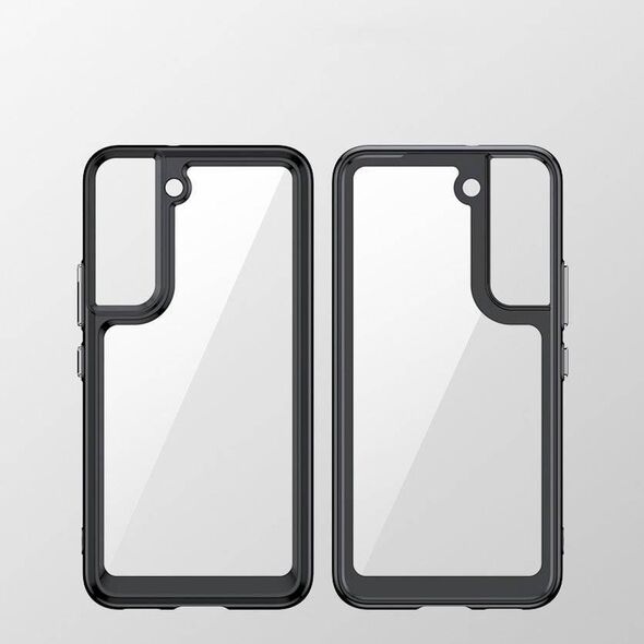 Hurtel Outer Space Case etui do Samsung Galaxy S22+ (S22 Plus) sztywny pokrowiec z żelową ramką czarny 11101108 9145576248713
