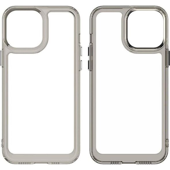 Hurtel Outer Space Case etui do iPhone 12 Pro Max sztywny pokrowiec z żelową ramką czerwony 11101124 9145576248485