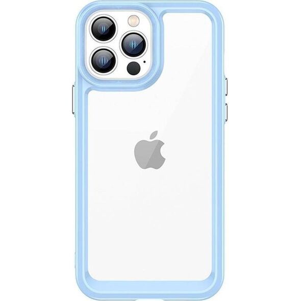 Hurtel Outer Space Case etui do iPhone 12 Pro Max sztywny pokrowiec z żelową ramką niebieski 11101125 9145576248478