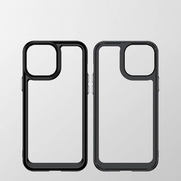Hurtel Outer Space Case etui do iPhone 12 Pro Max sztywny pokrowiec z żelową ramką niebieski 11101125 9145576248478